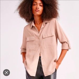 The Group by Babaton Utility Button Up in Camille